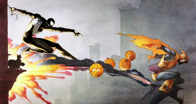 Charles Vess' Spider-Man vs Hobgoblin