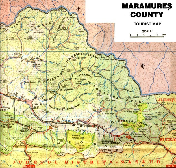 Harta Maramureșului Istoric